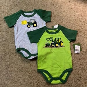 John Deere baby onesies
